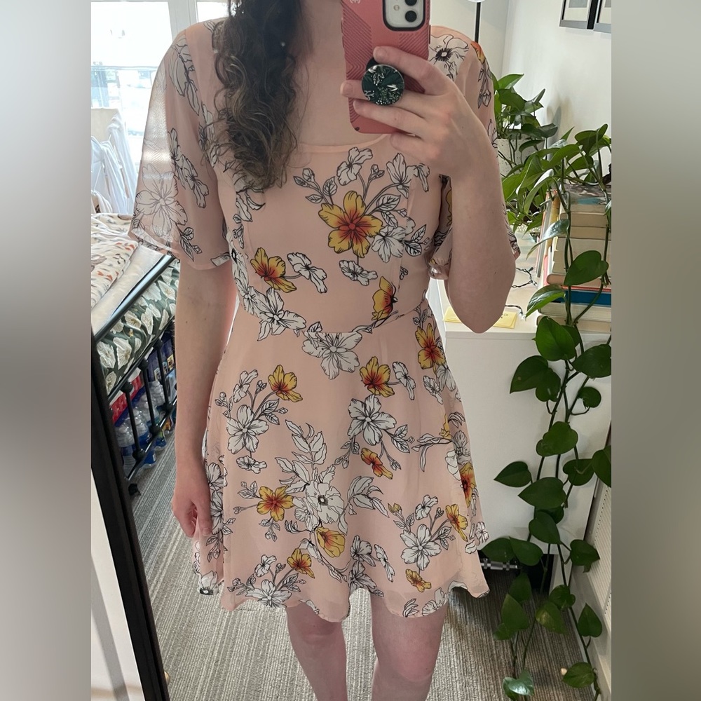 Lulu’s Pink Floral Dress